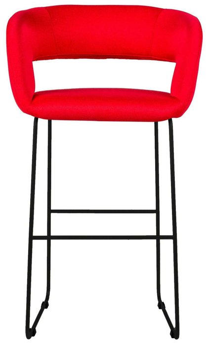 Стул полубарный Hugs красного цвета - купить Барные стулья по цене 8930.0