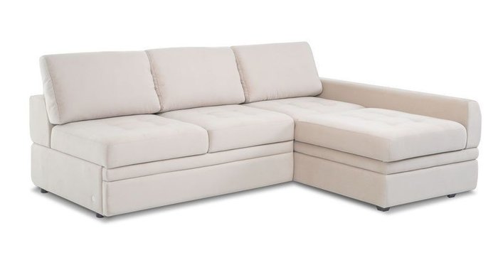Угловой диван-кровать Бруно бежевого цвета - купить Угловые диваны по цене 93474.0