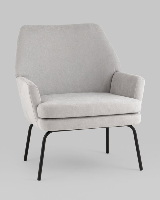 Кресло Харви светло-серого цвета - купить Интерьерные кресла по цене 16490.0