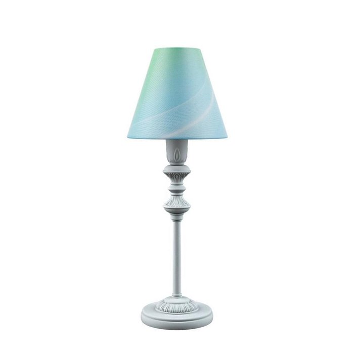 Настольная лампа Classic с голубым абажуром