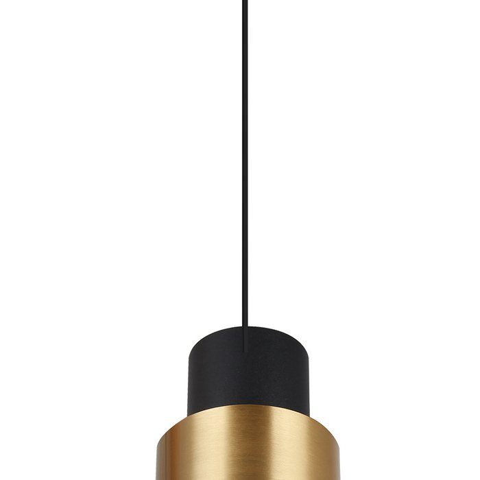 Подвесной светильник Брессо черно-золотого цвета - лучшие Подвесные светильники в INMYROOM
