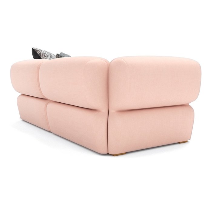 Диван двухместный Fly светло-розового цвета - лучшие Прямые диваны в INMYROOM