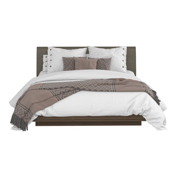 Кровать Сиена 140х200 с серым изголовьем и подъемным механизмом - купить Кровати для спальни по цене 39078.0