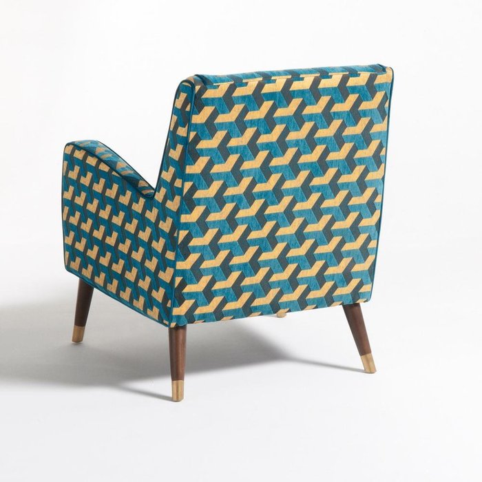 Кресло Wilde Y сине-желтого цвета - лучшие Интерьерные кресла в INMYROOM