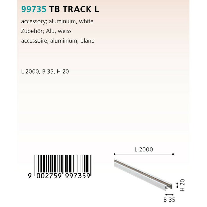 Шинопровод Eglo TB Track L 2m 99735 - купить Шинопровод по цене 1690.0 Шинопровод Eglo TB Track L 2m 99735 - купить Шинопровод по цене 1690.0