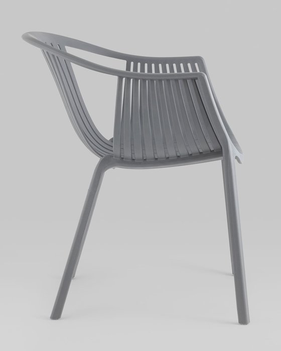 Стул с подлокотниками Kolstad серого цвета - лучшие Обеденные стулья в INMYROOM