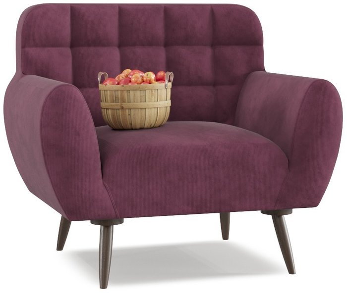 Кресло Cocoon Velutto 15 фиолетового цвета 