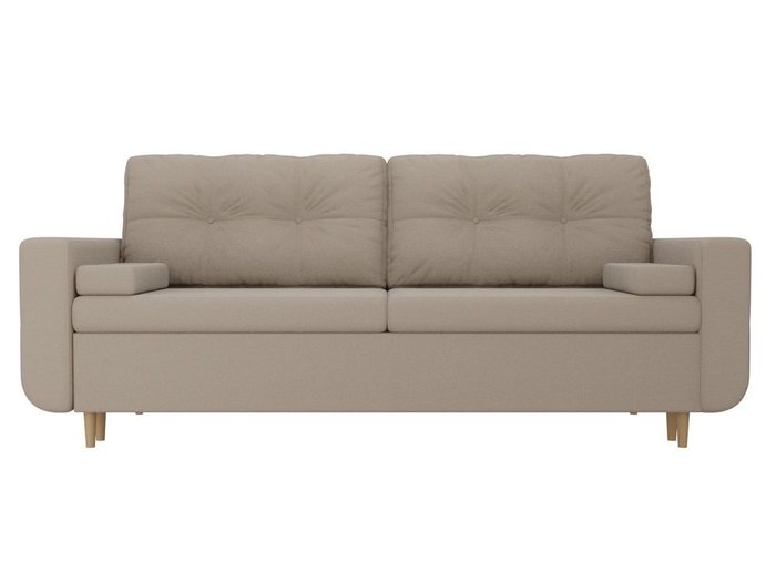 Прямой диван-кровать Кэдмон бежевого цвета - купить Прямые диваны по цене 39990.0