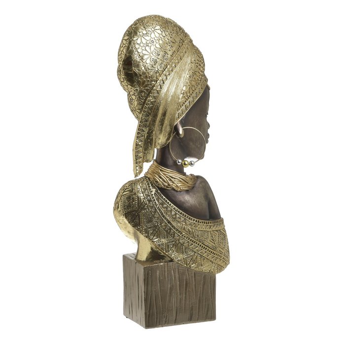 Декор настольный-бюст Афро черно-золотого цвета - купить Фигуры и статуэтки по цене 7540.0