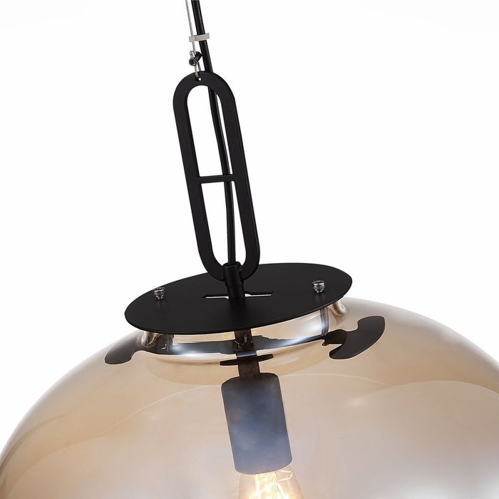  Светильник подвесной Burasca с плафоном коньячного цвета - купить Подвесные светильники по цене 22940.0