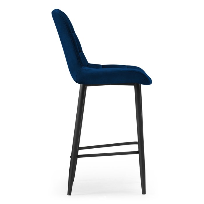 Стул полубарный Алст темно-синего цвета - лучшие Барные стулья в INMYROOM