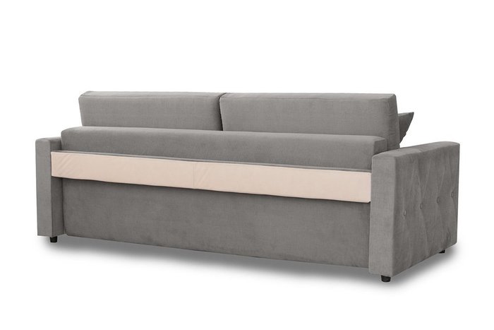 Диван-кровать прямой Милфорд серого цвета - лучшие Прямые диваны в INMYROOM