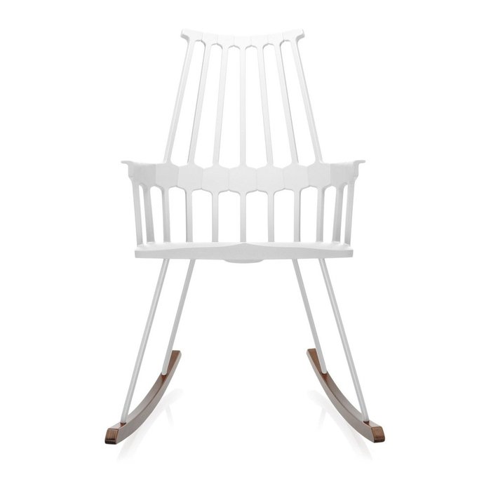 Кресло-качалка Comback белого цвета - купить Интерьерные кресла по цене 93238.0