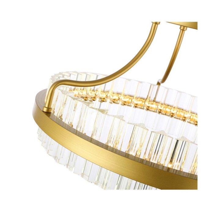 Потолочный светодиодный светильник Cherio цвета матовое золото - лучшие Потолочные люстры в INMYROOM