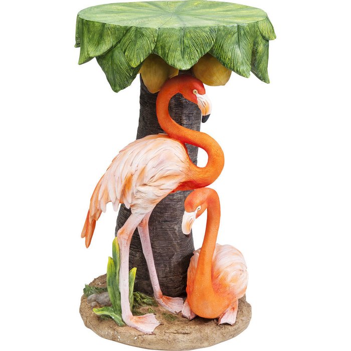 Столик приставной Flamingo с зеленой столешницей