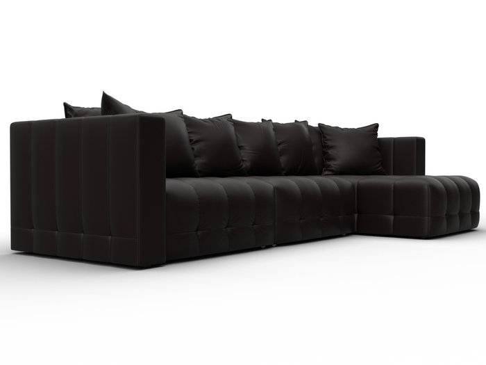 Угловой диван-кровать Лига-052 Лонг темно-коричневого цвета (экокожа) - лучшие Угловые диваны в INMYROOM Угловой диван-кровать Лига-052 Лонг темно-коричневого цвета (экокожа) - лучшие Угловые диваны в INMYROOM