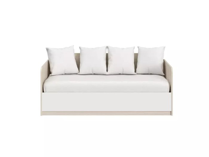 Кровать Play 90х200 бежево-белого цвета с подъемным механизмом - купить Одноярусные кроватки по цене 47760.0