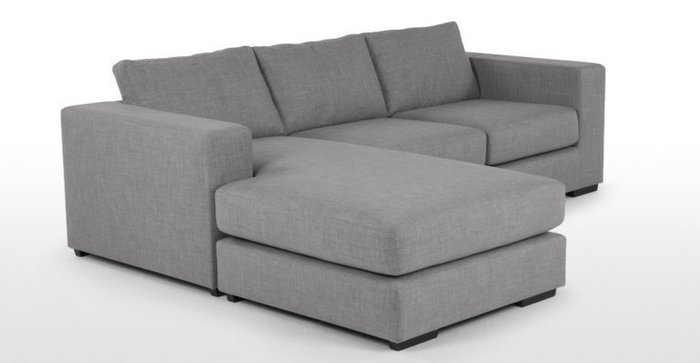 Угловой диван Morti светло-серого цвета - лучшие Угловые диваны в INMYROOM