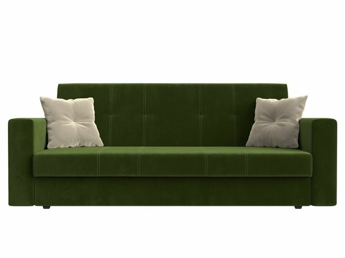 Диван-кровать Лига 016 зеленого цвета  - купить Прямые диваны по цене 23999.0
