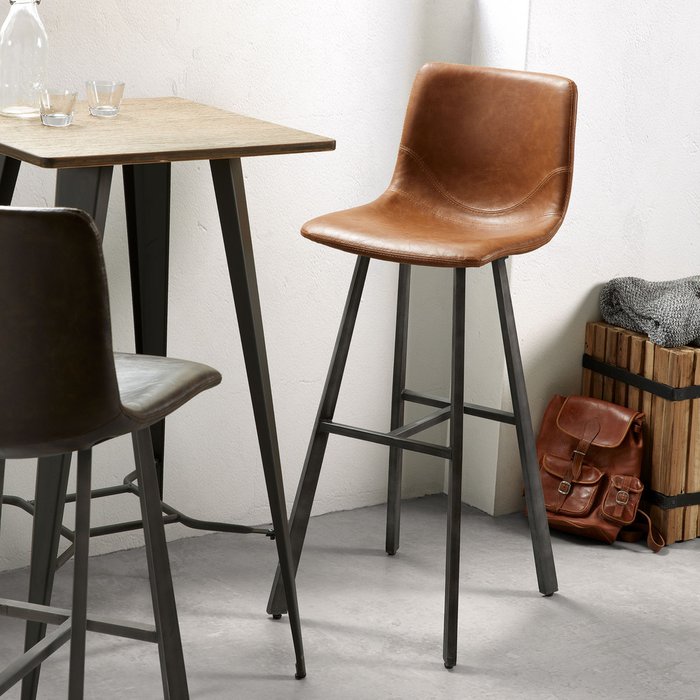 Барный стул Julia Grup TRAC темно-коричневого цвета - лучшие Барные стулья в INMYROOM