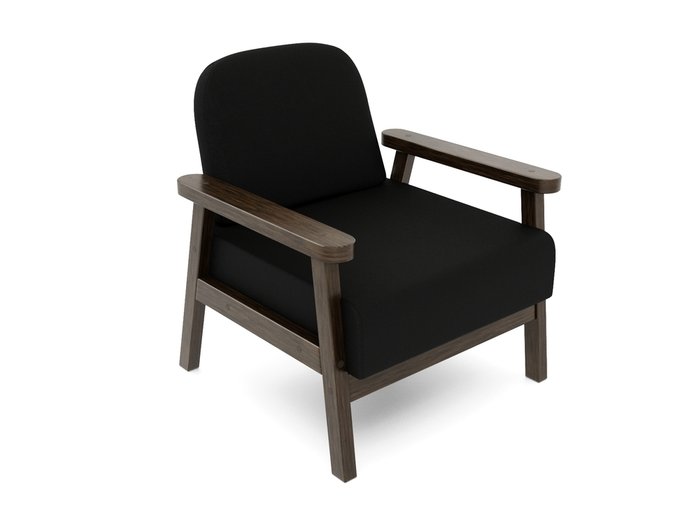 Кресло Флори черного цвета - лучшие Интерьерные кресла в INMYROOM