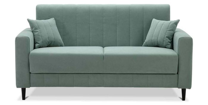 Диван-кровать Эмма мини бирюзового цвета - купить Прямые диваны по цене 33900.0