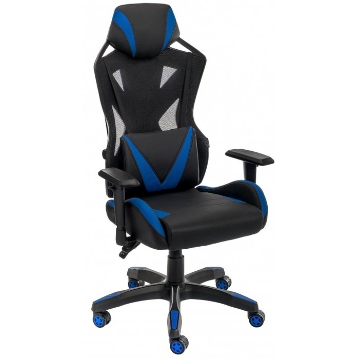 Компьютерное кресло Markus черно-синего цвета