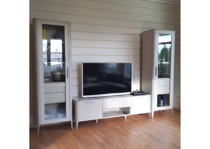 Тумба под ТВ Type M серо-бежевого цвета - лучшие Тумбы для ТВ в INMYROOM