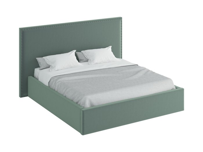 Кровать Blues Lift серо-зеленого цвета 200х200