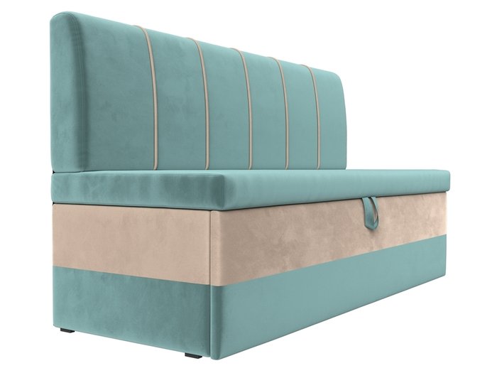 Диван-кровать Энигма бирюзово-бежевого цвета - лучшие Прямые диваны в INMYROOM