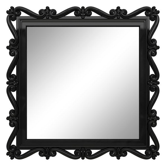 Настенное зеркало Мэрит Черный глянец