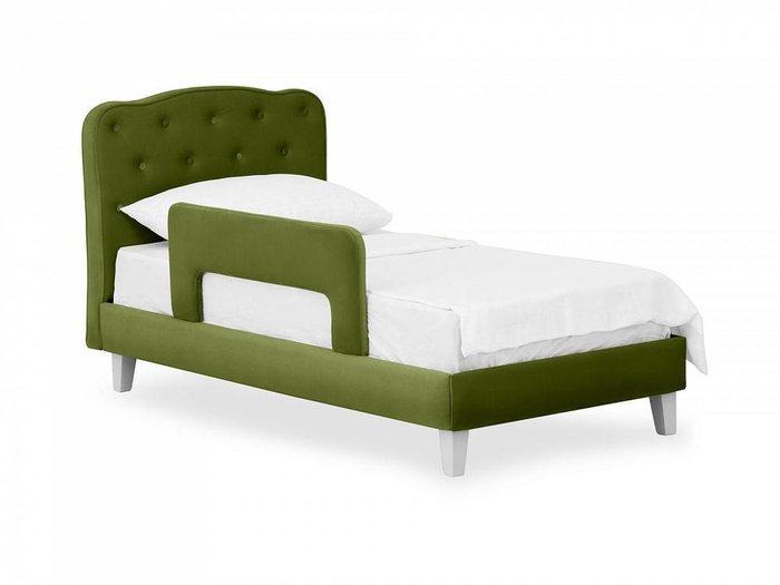 Кровать Candy зеленого цвета 80х160 - лучшие Одноярусные кроватки в INMYROOM