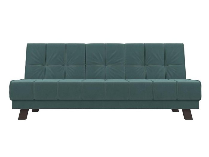 Прямой диван-кровать Винсент бирюзового цвета - купить Прямые диваны по цене 31999.0