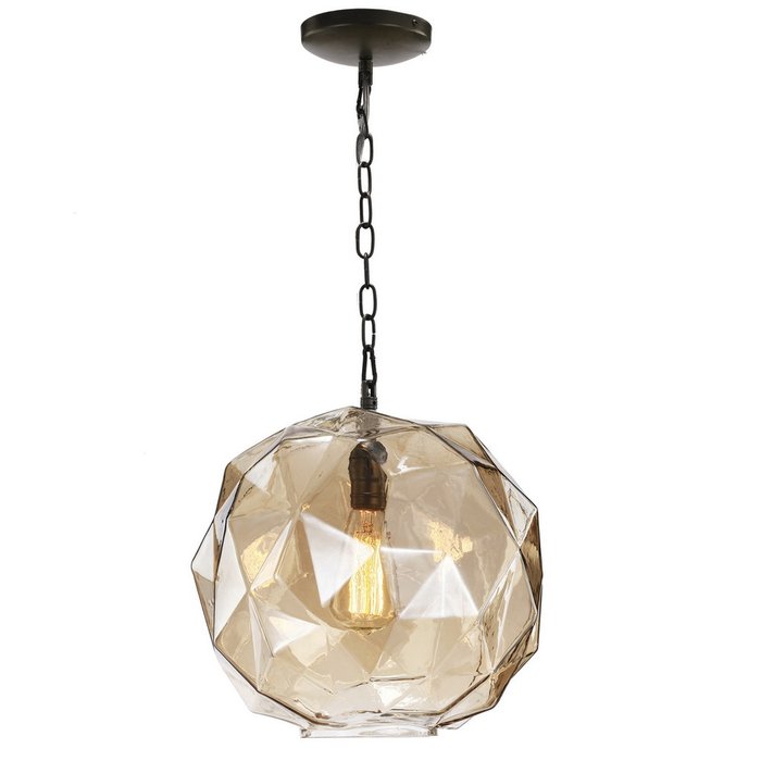 Дизайнерский подвесной светильник с плафоном из стекла  - купить Подвесные светильники по цене 9500.0
