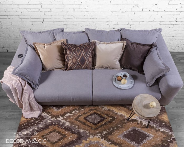 Комплект чехлов для подушек Alina Ethno Beige из полиэстера - лучшие Декоративные подушки в INMYROOM