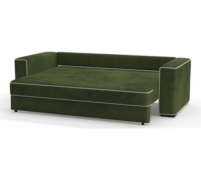 Диван-кровать Аваллон в обивке из велюра зеленого цвета - лучшие Прямые диваны в INMYROOM