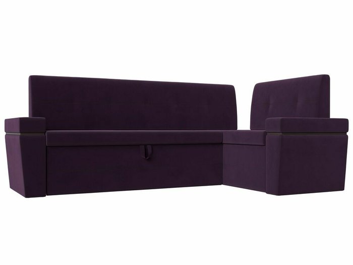 Угловой диван-кровать Деметра фиолетового цвета правый угол