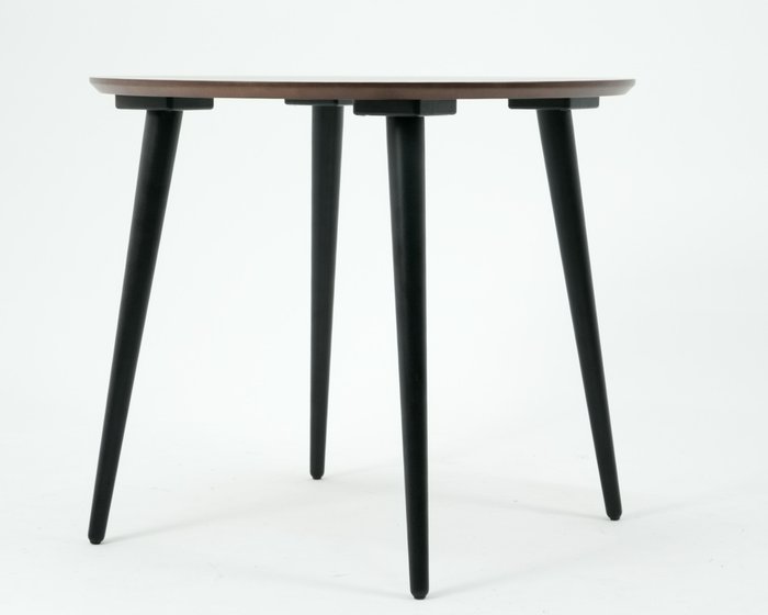 Стол обеденный Монте D90 черно-коричневого цвета - купить Обеденные столы по цене 18900.0