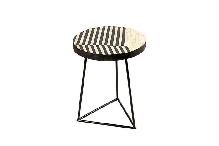 Приставной Столик Royal Glossy с металлическим основанием  - купить Кофейные столики по цене 28510.0