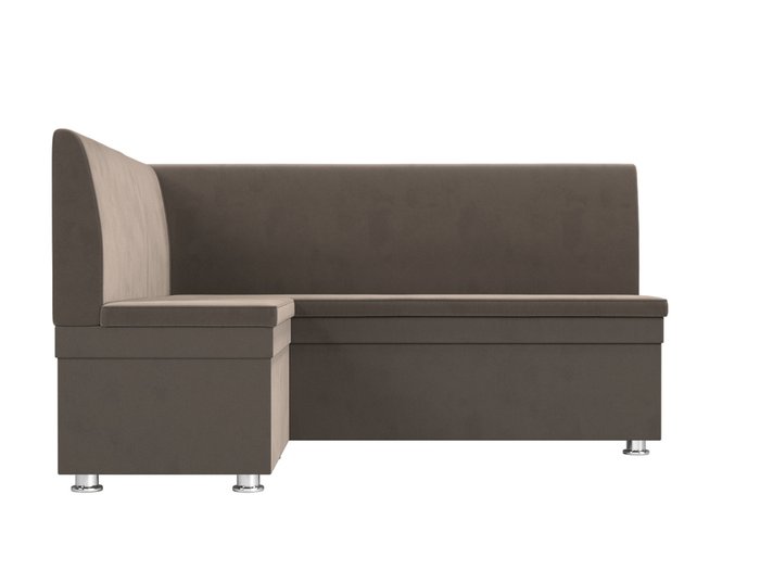Угловой диван Уют коричневого цвета левый угол - купить Угловые диваны по цене 28999.0