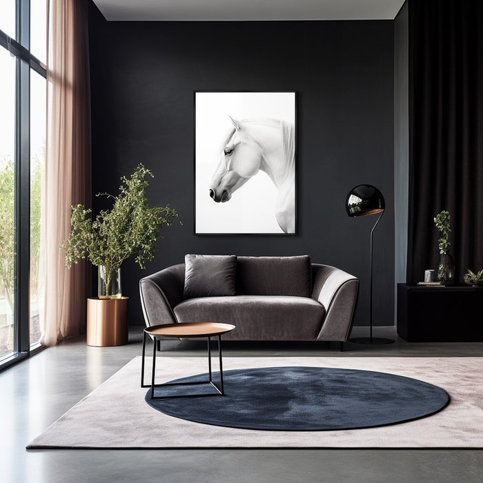 Репродукция картины на холсте Grace of the horses, No 2, 2024г. - лучшие Картины в INMYROOM