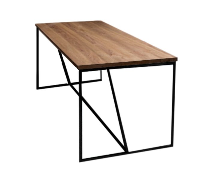 Обеденный стол Бристоль черно-коричневого цвета - купить Обеденные столы по цене 15990.0
