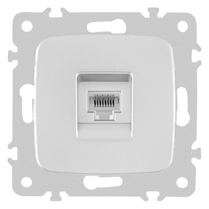Розетка Ethernet RJ-45 без рамки 205.45-1.silver - купить Розетки по цене 337.0