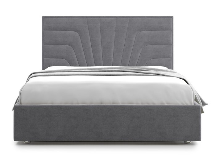 Кровать Premium Milana 160х200 серого цвета с подъемным механизмом - купить Кровати для спальни по цене 58000.0