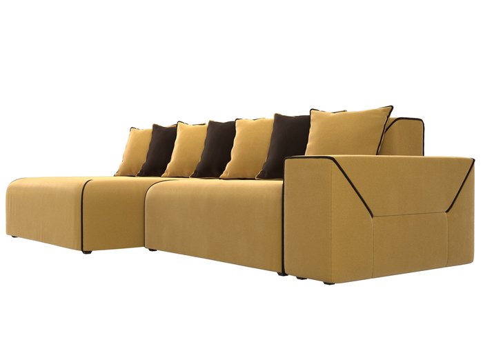 Угловой диван-кровать Кёльн желтого цвета левый угол - лучшие Угловые диваны в INMYROOM