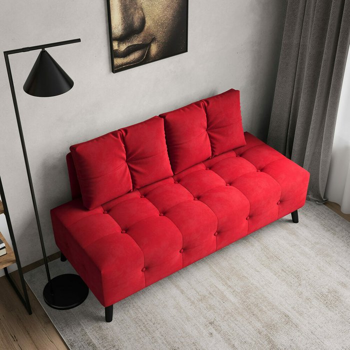 Диван Манхэттен красного цвета - лучшие Прямые диваны в INMYROOM