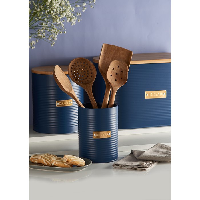 Хлебница otto, 21,5х18х34 см, синяя - лучшие Емкости для хранения в INMYROOM