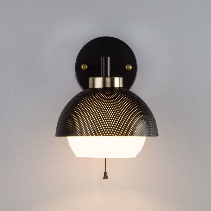 Бра Nocciola черного цвета в стиле лофт  - лучшие Бра и настенные светильники в INMYROOM