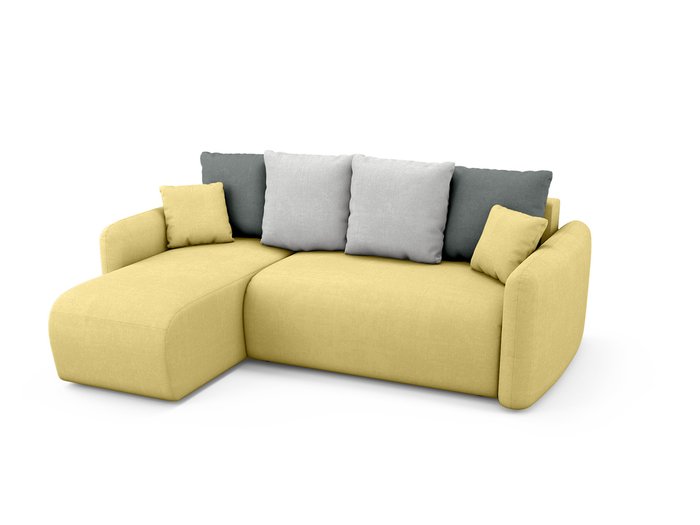 Угловой Диван-кровать Arti левый желтого цвета - лучшие Угловые диваны в INMYROOM