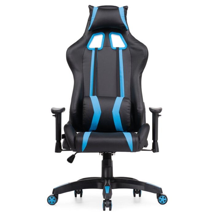 Кресло офисное Blok черно-синего цвета - купить Офисные кресла по цене 17190.0